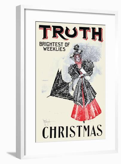 Truth, Christmas, Brightest of Weeklies-null-Framed Art Print