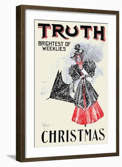 Truth, Christmas, Brightest of Weeklies-null-Framed Art Print