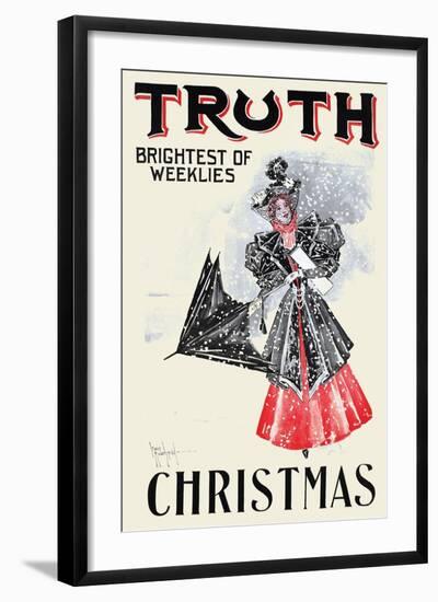 Truth, Christmas, Brightest of Weeklies-null-Framed Art Print