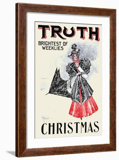 Truth, Christmas, Brightest of Weeklies-null-Framed Art Print