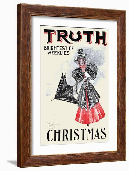 Truth, Christmas, Brightest of Weeklies-null-Framed Art Print