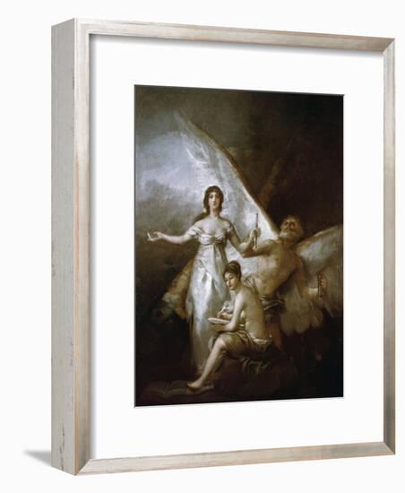 Truth, Time and History, 1797-1800-Francisco de Goya-Framed Giclee Print