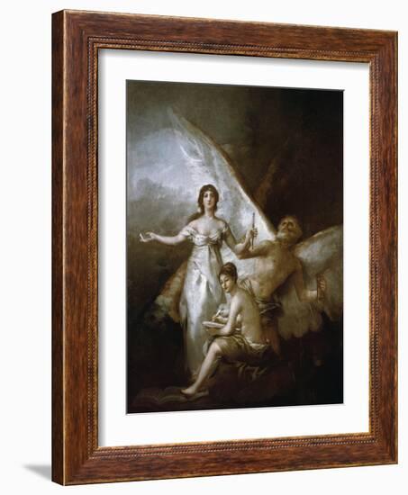 Truth, Time and History, 1797-1800-Francisco de Goya-Framed Giclee Print