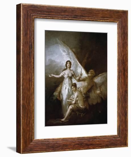 Truth, Time and History, 1797-1800-Francisco de Goya-Framed Giclee Print