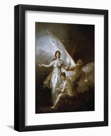 Truth, Time and History, 1797-1800-Francisco de Goya-Framed Giclee Print
