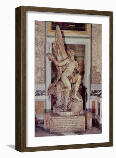 Truth Unveiled by Time, circa 1645-52-Giovanni Lorenzo Bernini-Framed Giclee Print