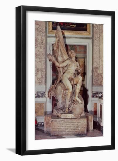 Truth Unveiled by Time, circa 1645-52-Giovanni Lorenzo Bernini-Framed Giclee Print