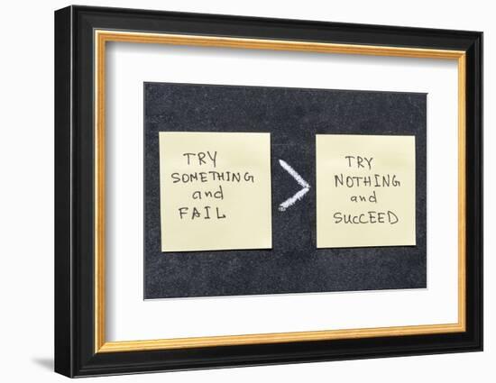 Try and Fail-Yury Zap-Framed Photographic Print