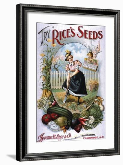 Try Rice's Seeds Cambridge-null-Framed Premium Giclee Print