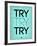 Try Try Try Blue-NaxArt-Framed Art Print