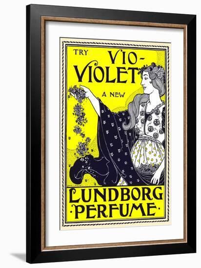 Try Vio-Violet, a New Lundborg Perfume-Louis Rhead-Framed Art Print