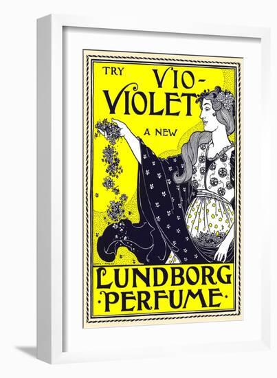 Try Vio-Violet, a New Lundborg Perfume-Louis Rhead-Framed Art Print