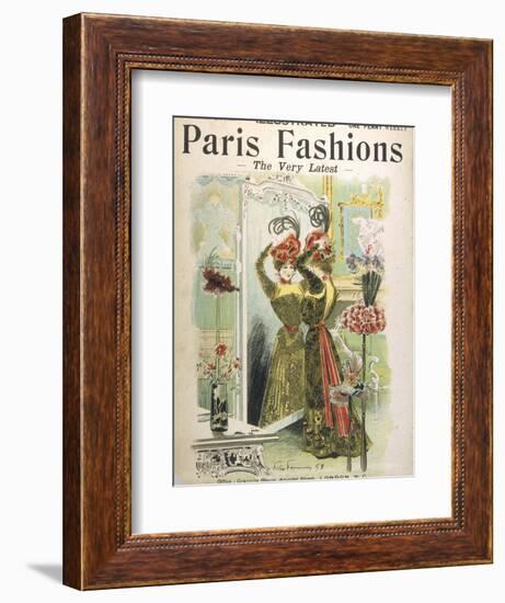 Trying on Hats in a Hat Shop-Felix Fournery-Framed Photographic Print