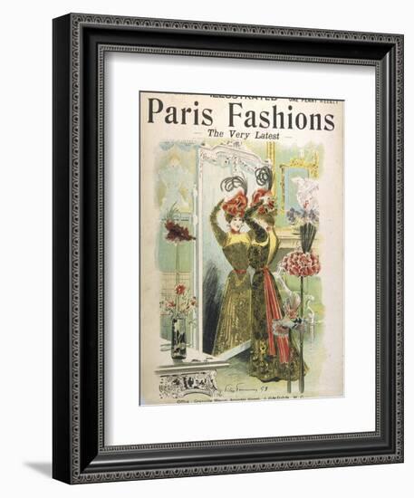 Trying on Hats in a Hat Shop-Felix Fournery-Framed Photographic Print