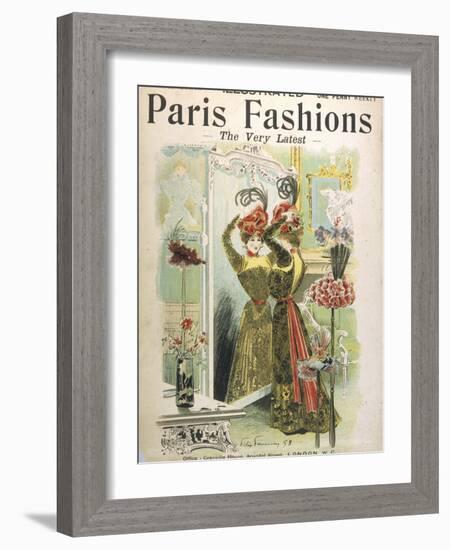 Trying on Hats in a Hat Shop-Felix Fournery-Framed Photographic Print