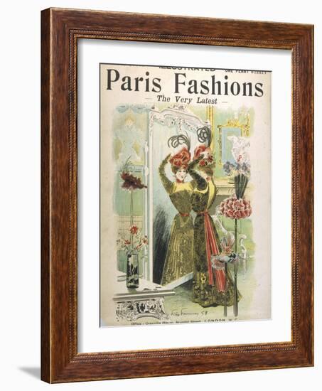 Trying on Hats in a Hat Shop-Felix Fournery-Framed Photographic Print