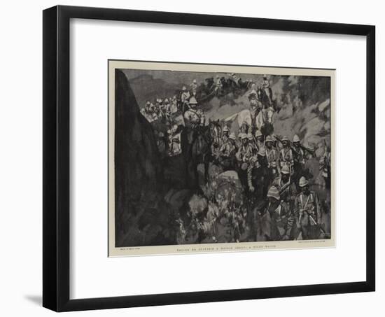 Trying to Surprise a Mobile Enemy, a Night March-Frank Craig-Framed Giclee Print