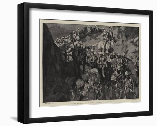 Trying to Surprise a Mobile Enemy, a Night March-Frank Craig-Framed Giclee Print