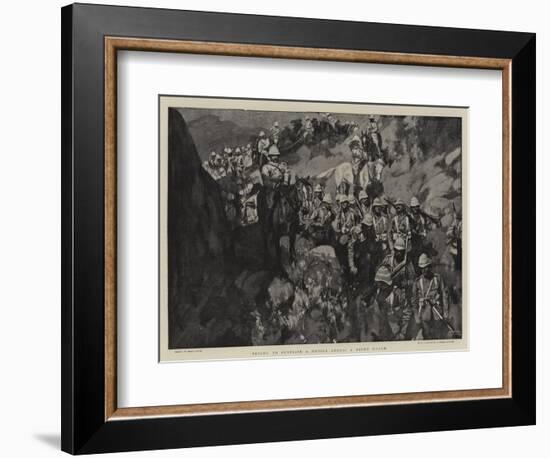 Trying to Surprise a Mobile Enemy, a Night March-Frank Craig-Framed Giclee Print