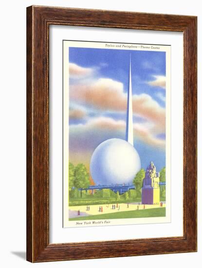 Trylon and Perisphere, New York World's Fair, 1939-null-Framed Art Print