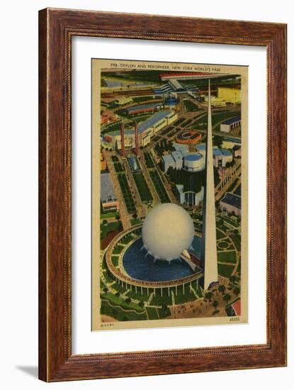 Trylon and Perisphere, New York World's Fair-null-Framed Art Print