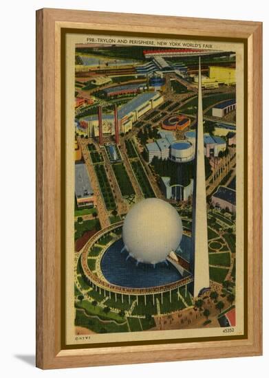 Trylon and Perisphere, New York World's Fair-null-Framed Stretched Canvas