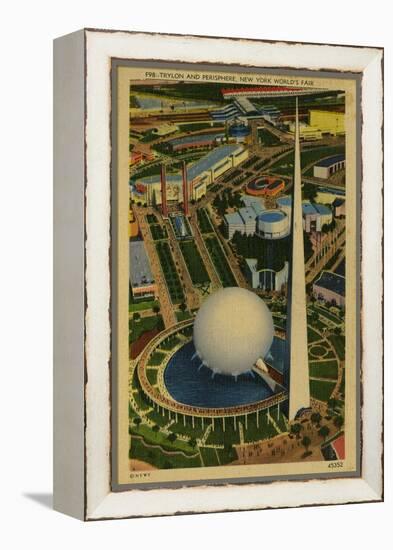 Trylon and Perisphere, New York World's Fair-null-Framed Stretched Canvas