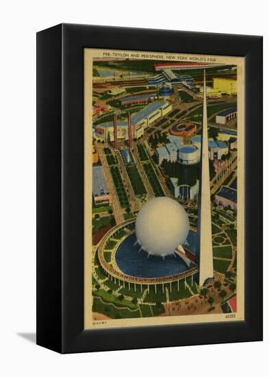 Trylon and Perisphere, New York World's Fair-null-Framed Stretched Canvas