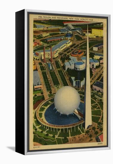 Trylon and Perisphere, New York World's Fair-null-Framed Stretched Canvas