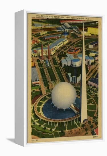 Trylon and Perisphere, New York World's Fair-null-Framed Stretched Canvas