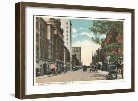 Tryon Street, Charlotte, North Carolina-null-Framed Premium Giclee Print