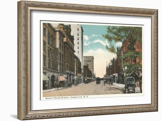 Tryon Street, Charlotte, North Carolina-null-Framed Art Print