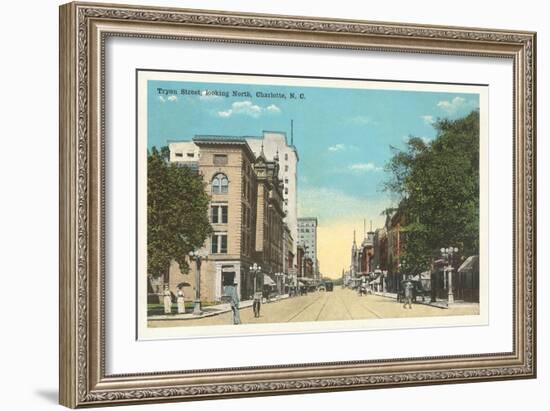 Tryon Street, Charlotte, North Carolina-null-Framed Art Print