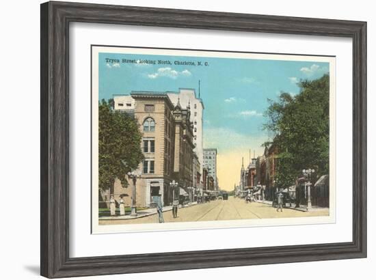 Tryon Street, Charlotte, North Carolina-null-Framed Art Print