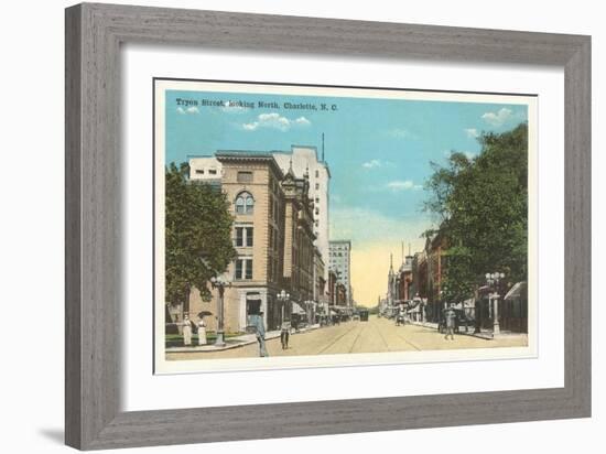 Tryon Street, Charlotte, North Carolina-null-Framed Art Print