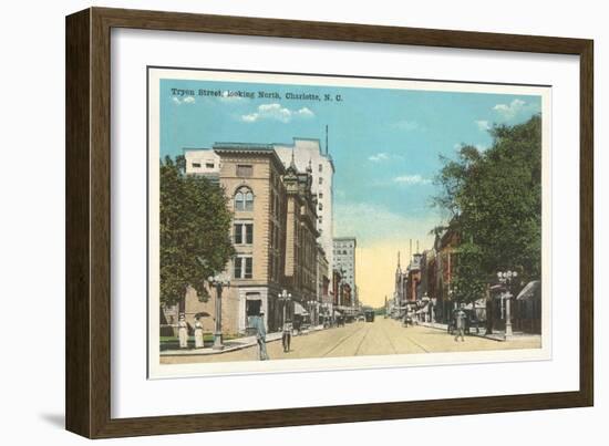 Tryon Street, Charlotte, North Carolina-null-Framed Art Print