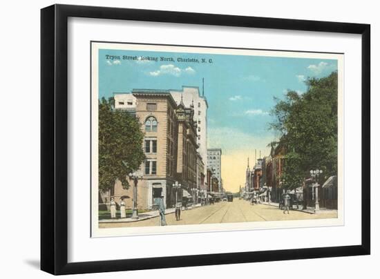 Tryon Street, Charlotte, North Carolina-null-Framed Art Print