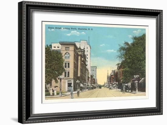 Tryon Street, Charlotte, North Carolina-null-Framed Art Print