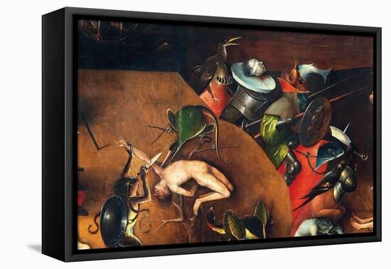 Tryptic of the Last Judgemen, Central Panel. Monsters in Armor and a Man Whose Body is Cut (Paintin-Hieronymus Bosch-Framed Premier Image Canvas