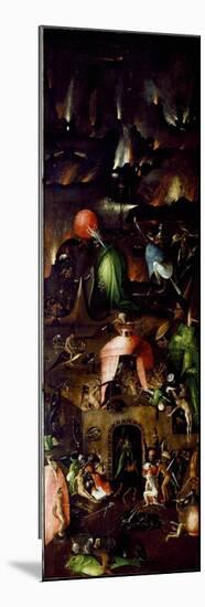 Tryptic of the Last Judgemen: right Panel Representing Hell, C.1504 (Painting on Wood)-Hieronymus Bosch-Mounted Giclee Print