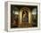 Tryptych: Enthroned Madonna and Child, St Catherine of Alexandria and St Barbara-null-Framed Premier Image Canvas