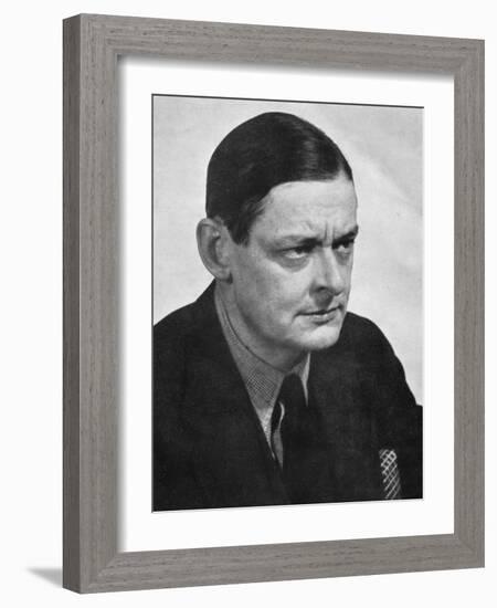 TS Eliot, American-born British poet dramatist and critic, c1950s.Artist: Man Ray-Man Ray-Framed Photographic Print