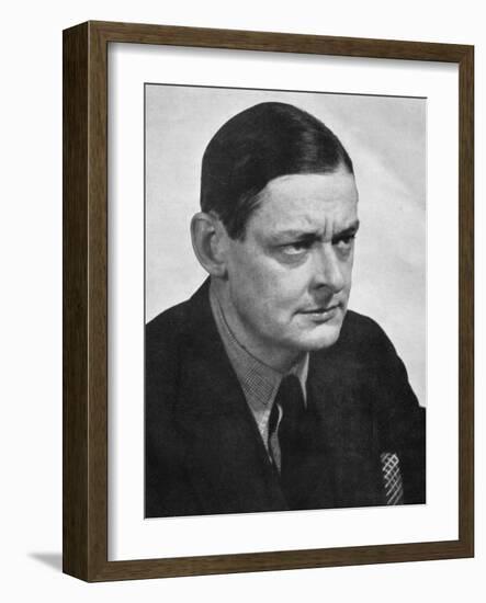 TS Eliot, American-born British poet dramatist and critic, c1950s.Artist: Man Ray-Man Ray-Framed Photographic Print