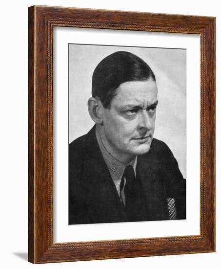 TS Eliot, American-born British poet dramatist and critic, c1950s.Artist: Man Ray-Man Ray-Framed Photographic Print