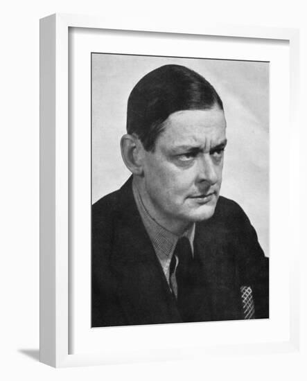 TS Eliot, American-born British poet dramatist and critic, c1950s.Artist: Man Ray-Man Ray-Framed Photographic Print