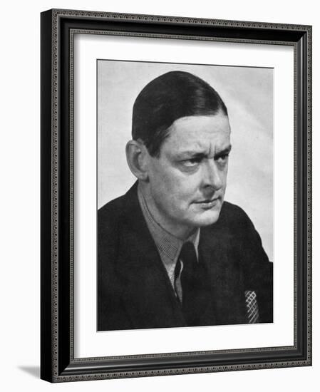 TS Eliot, American-born British poet dramatist and critic, c1950s.Artist: Man Ray-Man Ray-Framed Photographic Print