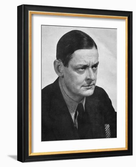 TS Eliot, American-born British poet dramatist and critic, c1950s.Artist: Man Ray-Man Ray-Framed Photographic Print