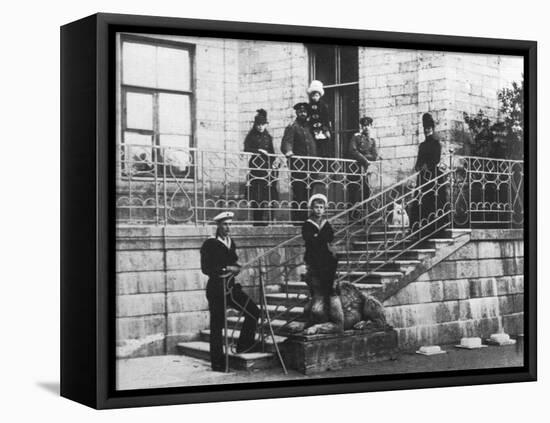 Tsar Alexander III of Russia with His Family, C1886-Felix Nadar-Framed Premier Image Canvas