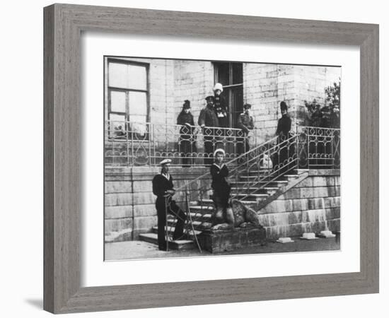 Tsar Alexander III of Russia with His Family, C1886-Felix Nadar-Framed Giclee Print