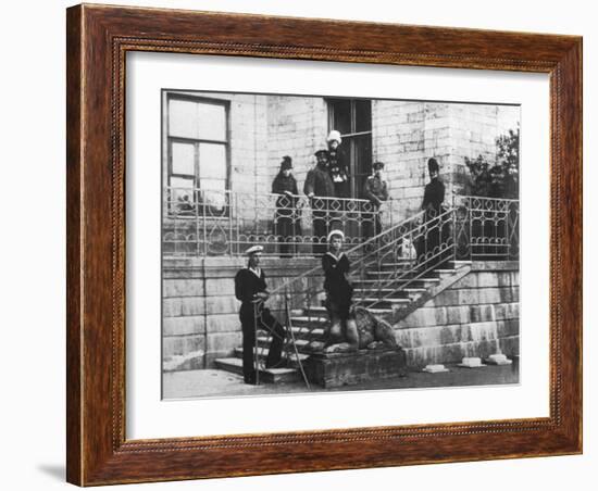 Tsar Alexander III of Russia with His Family, C1886-Felix Nadar-Framed Giclee Print